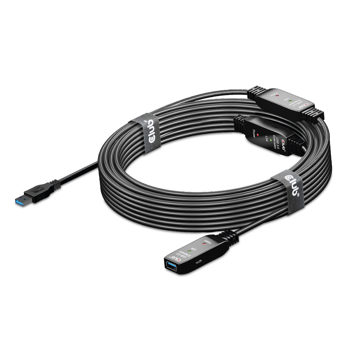 CLUB3D CAC-1406 USB-kablar 15 m USB 3.2 Gen 1 (3.1 Gen 1) USB A Svart