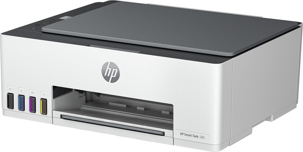 HP Smart Tank 580 All-in-One Printer, Home and home office, Print, copy, scan, Wireless; High-volume printer tank; Print from phone or tablet; Scan to PDF